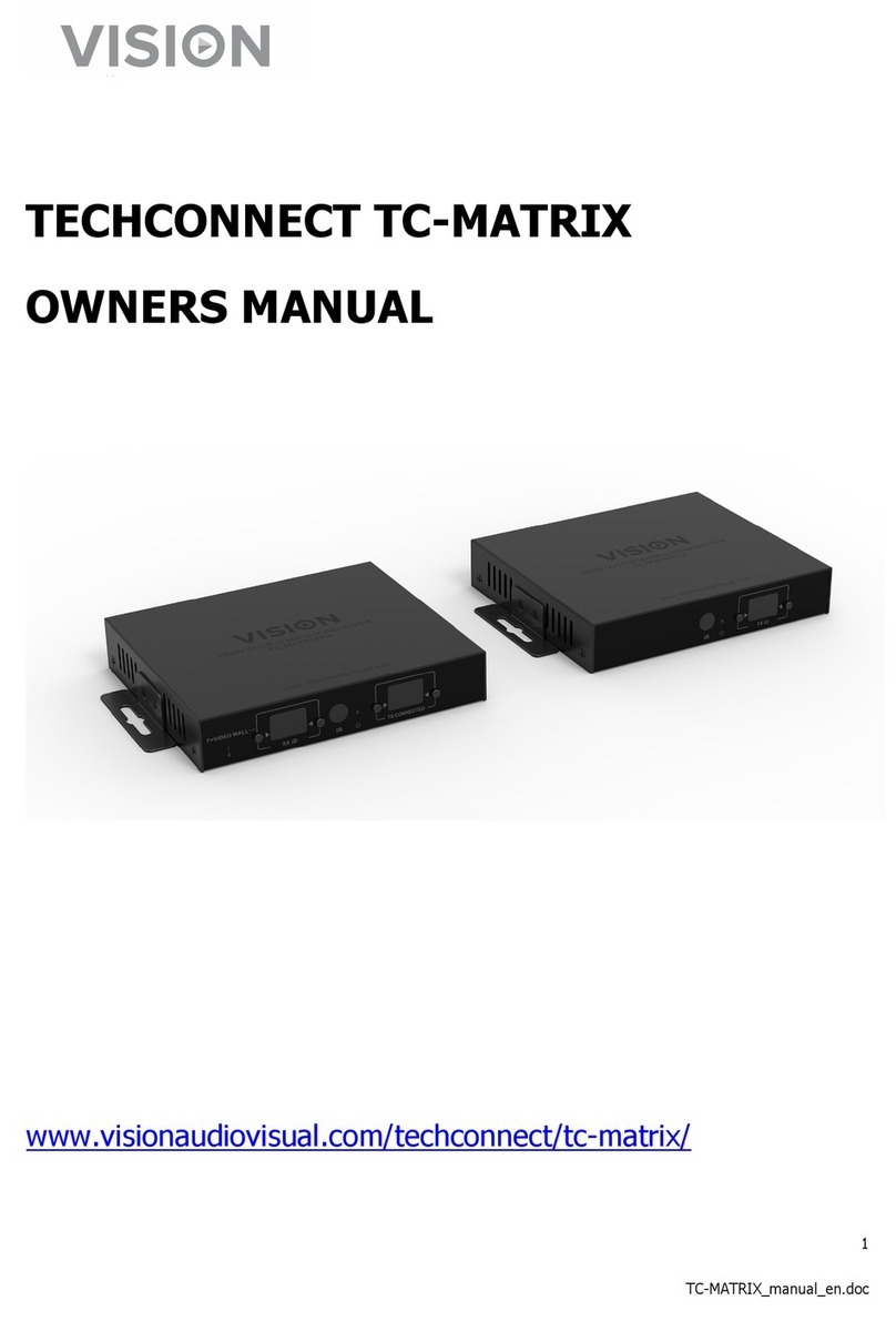 Vision Audio Visual TECHCONNECT TC-MATRIX owner's manual