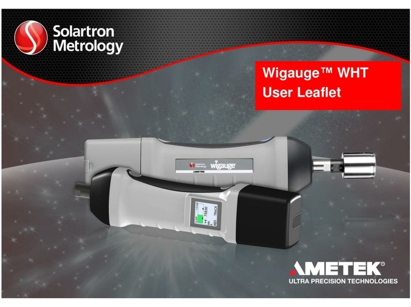 Ametek Solartron Metrology Wigauge WHT Manual