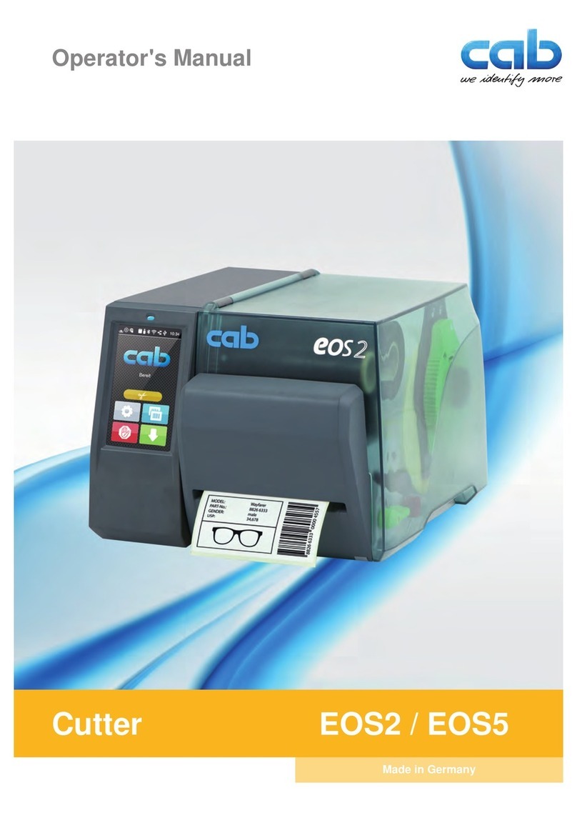 CAB EOS2 Operator's manual