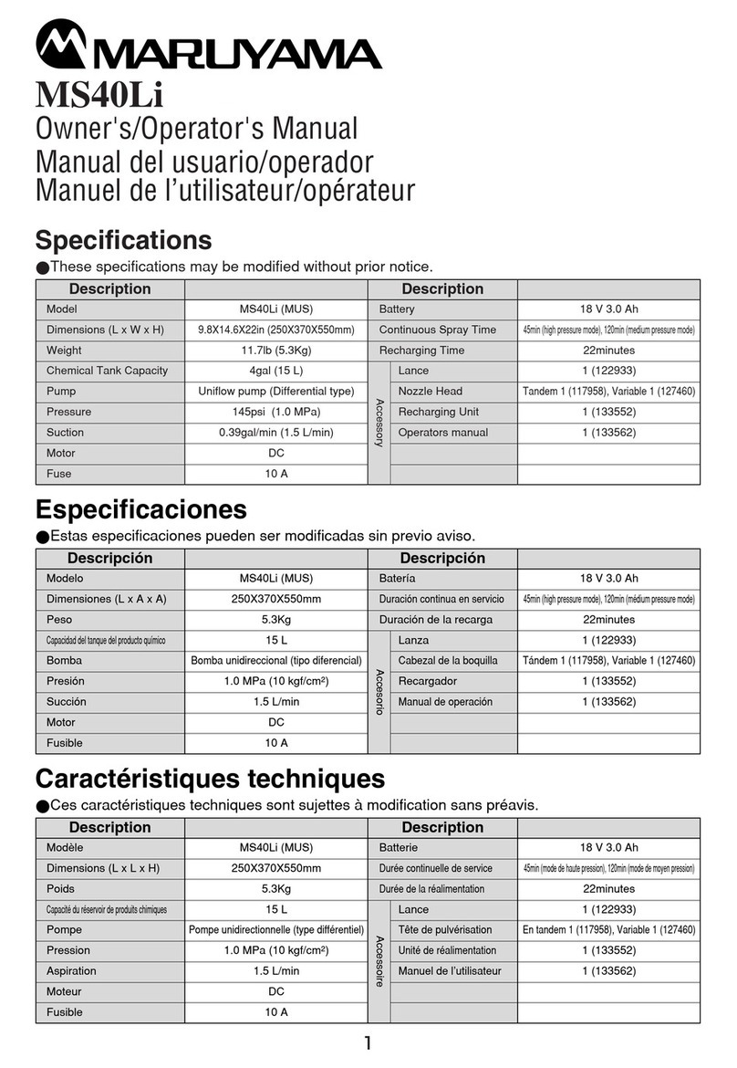 Dramm BP-4Li Owner's/operator's manual