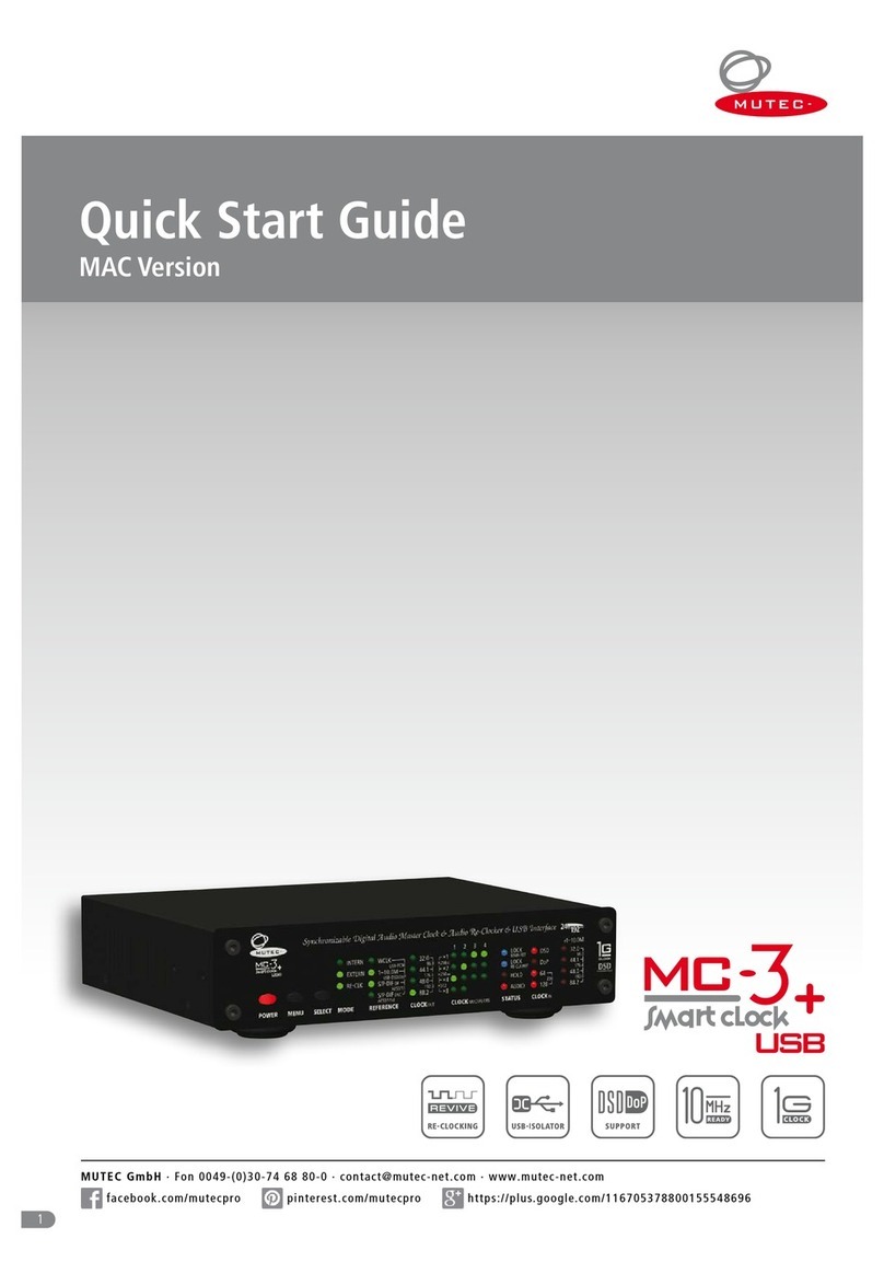 Mutec MC-3+ Smart Clock USB quick start guide