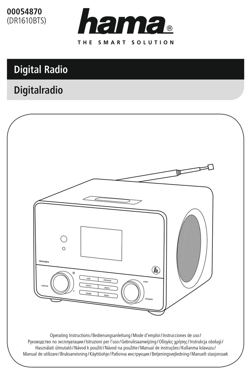 Hama DR1610BTS User manual
