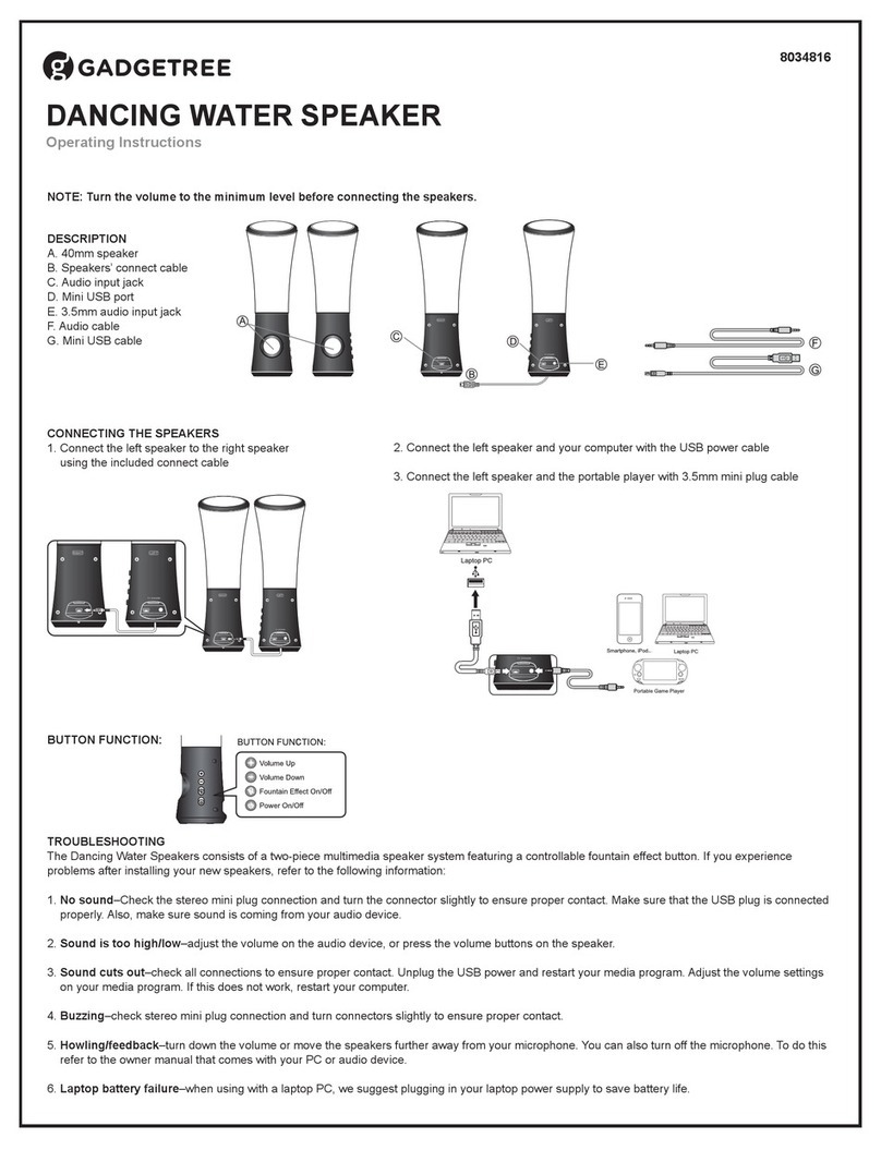 Gadgetree 8034816 operating instructions