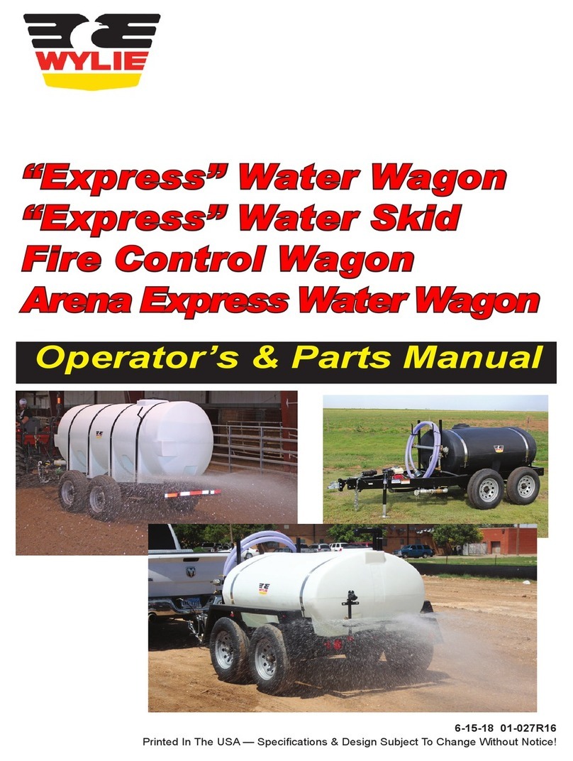 Wylie Express Water Wagon Operator's & parts manual