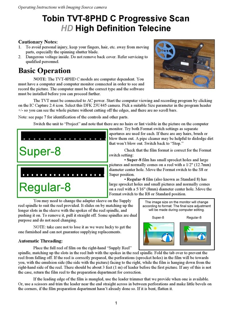 Tobin TVT-8PHD C operating instructions