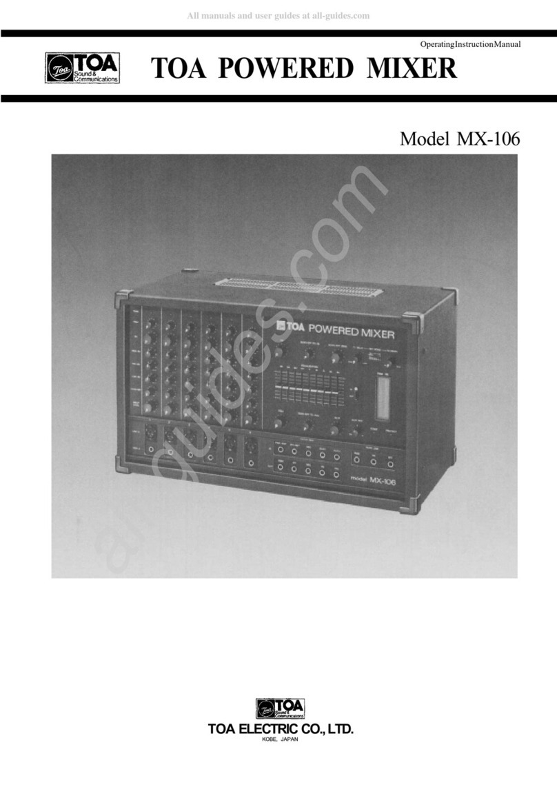 Toa MX-106 Instruction Manual