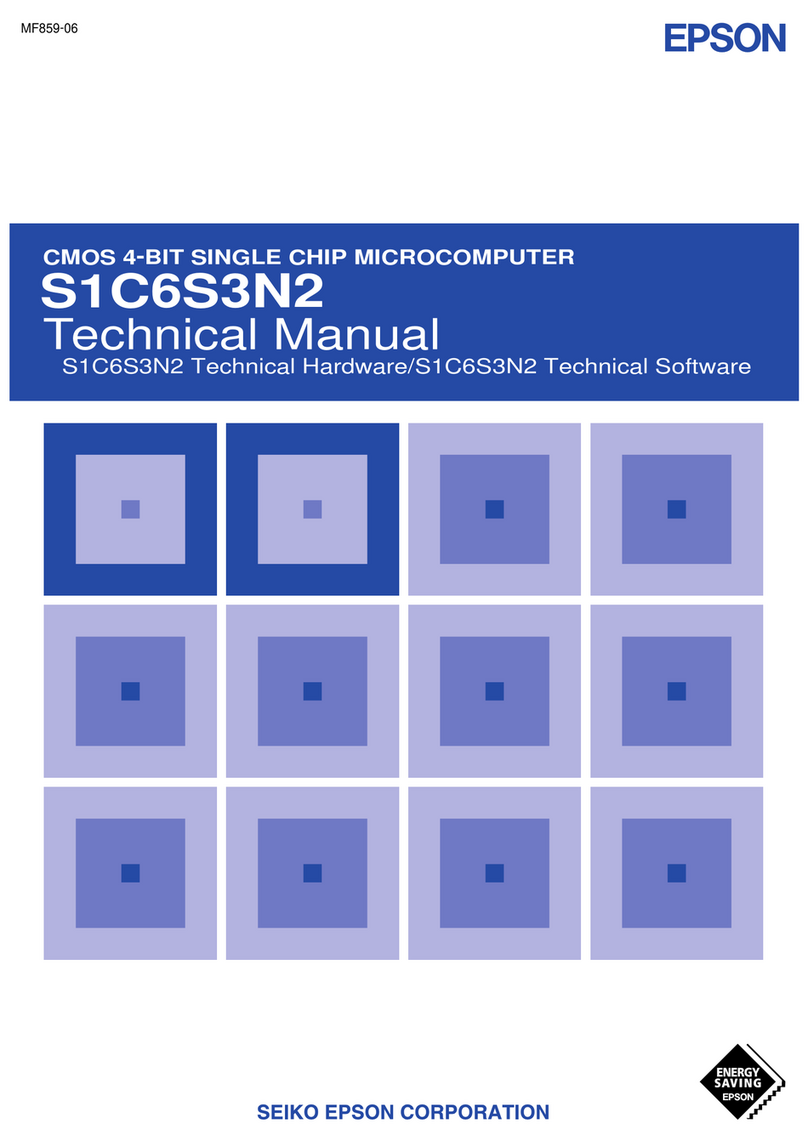 Epson S1C6S3N2 User manual