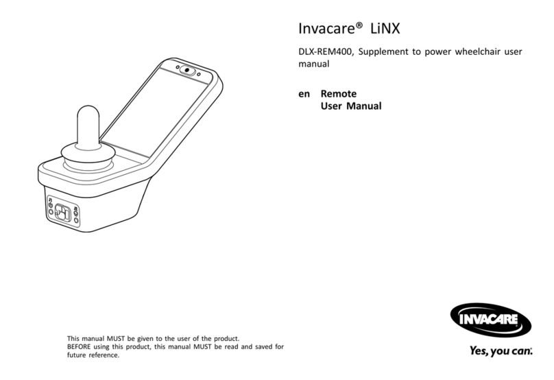 Invacare LiNX DLX-REM400 User manual