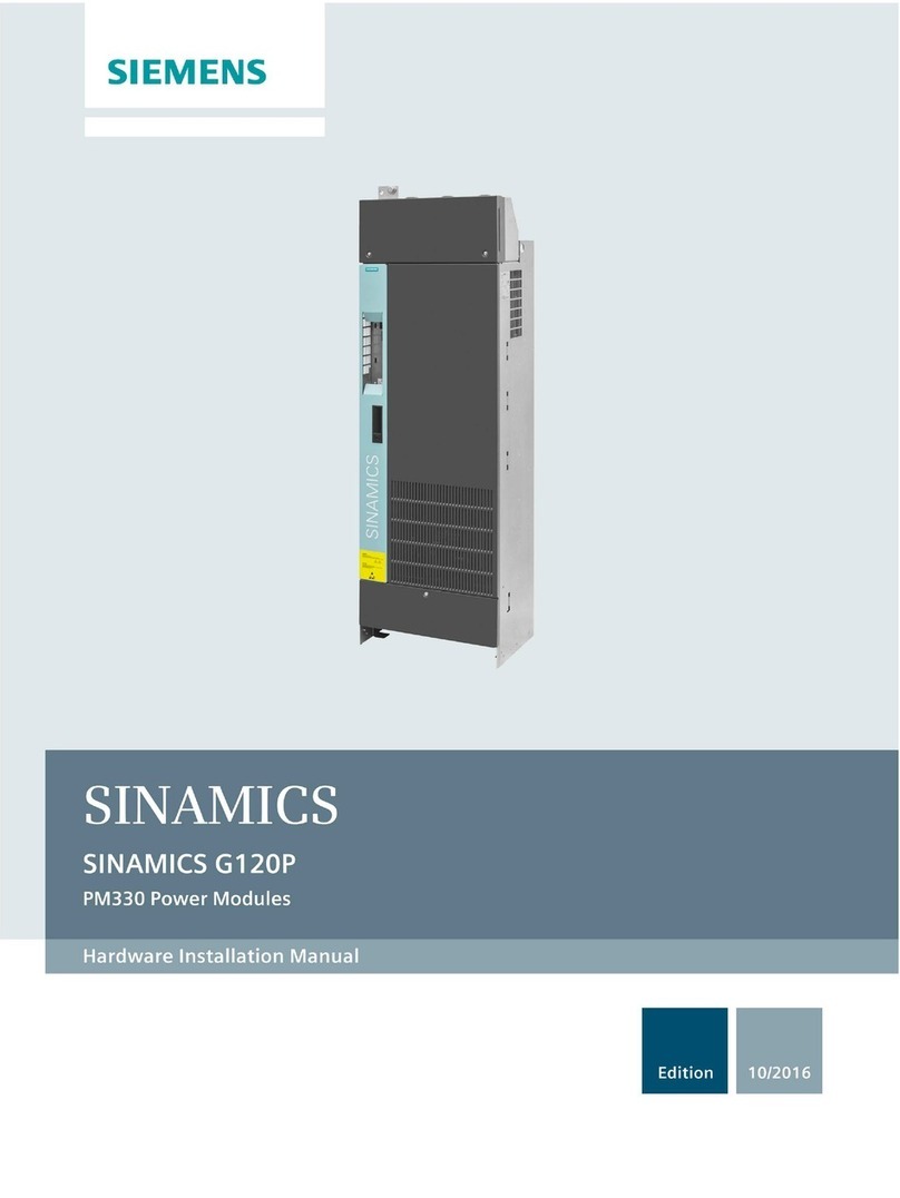 Siemens SINAMICS G120P PM330 Operating and maintenance instructions