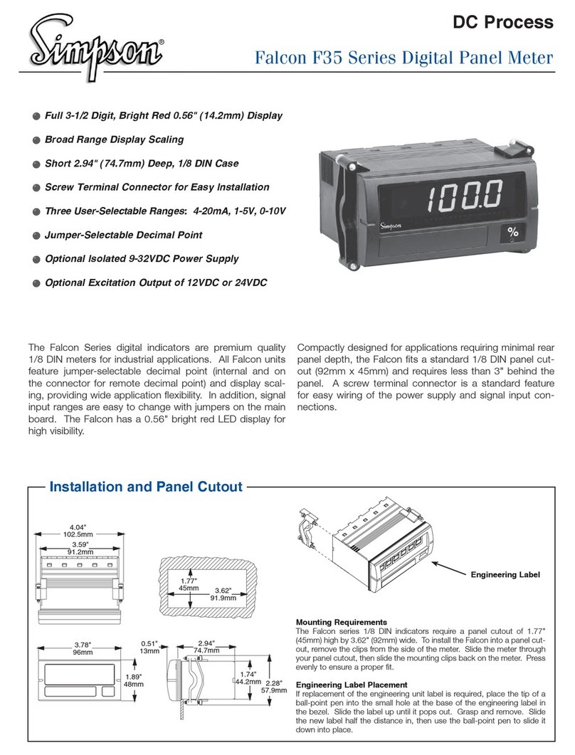 Simpson Falcon F35 Series User manual