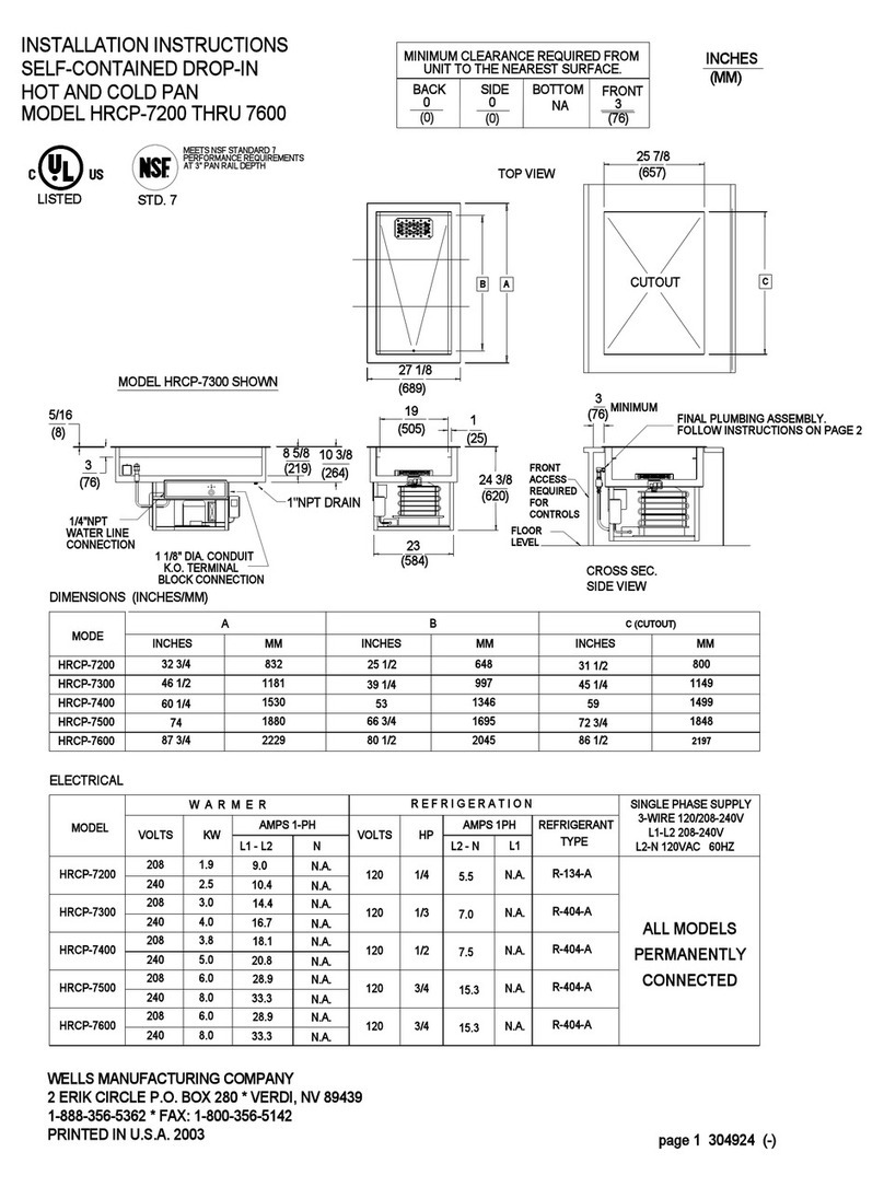 Wells HRCP7200 installation instructions