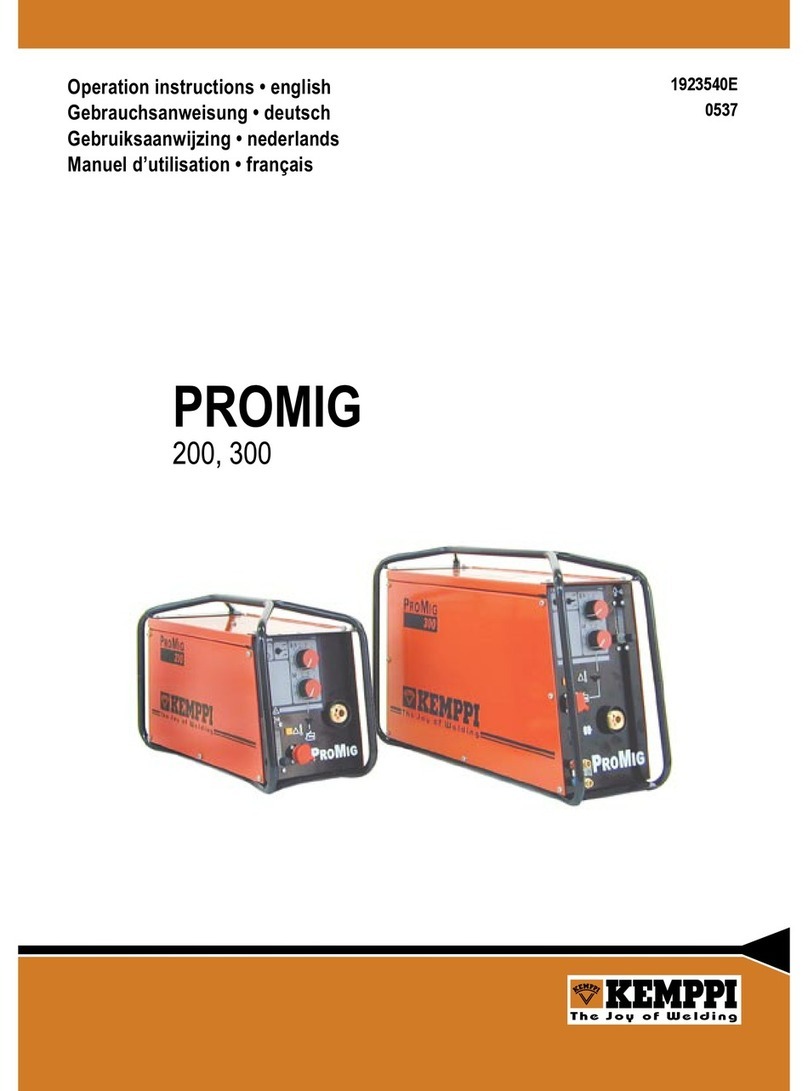 Kemppi Promig 300 Operation instructions