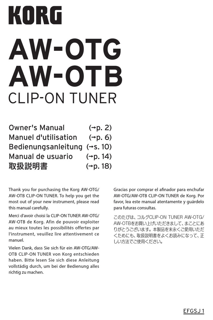 Korg AW-OTB User manual