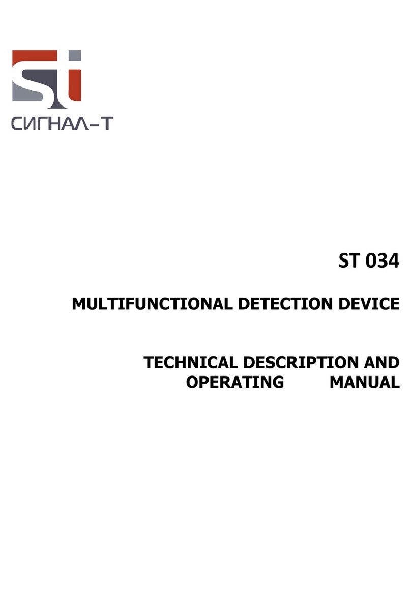 SIGNAL-T ST 034 TECHNICAL DESCRIPTION AND OPERATING MANUAL