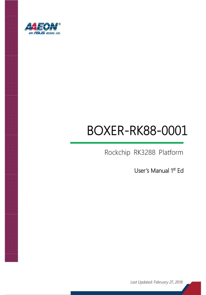 Aaeon BOXER-RK88-0001 User manual