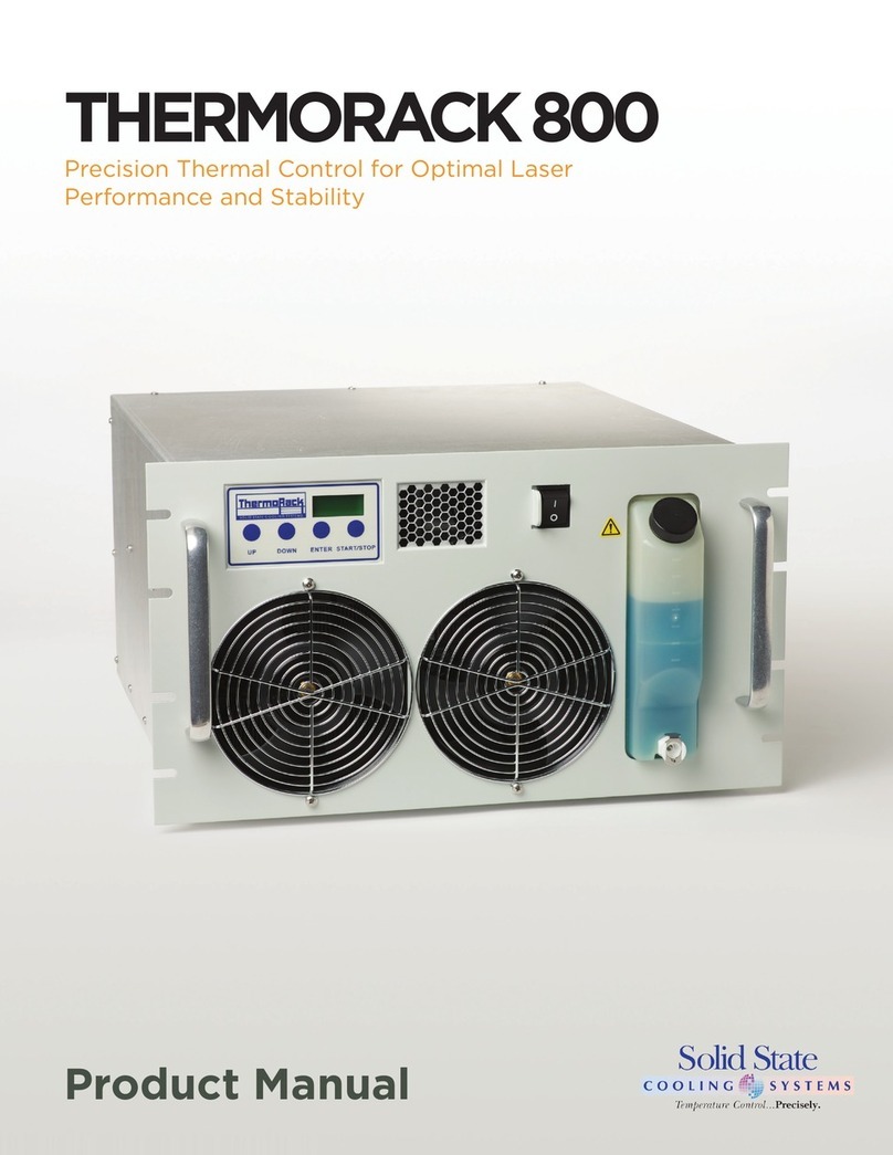 Solid State Cooling Systems THERMORACK 800 product manual