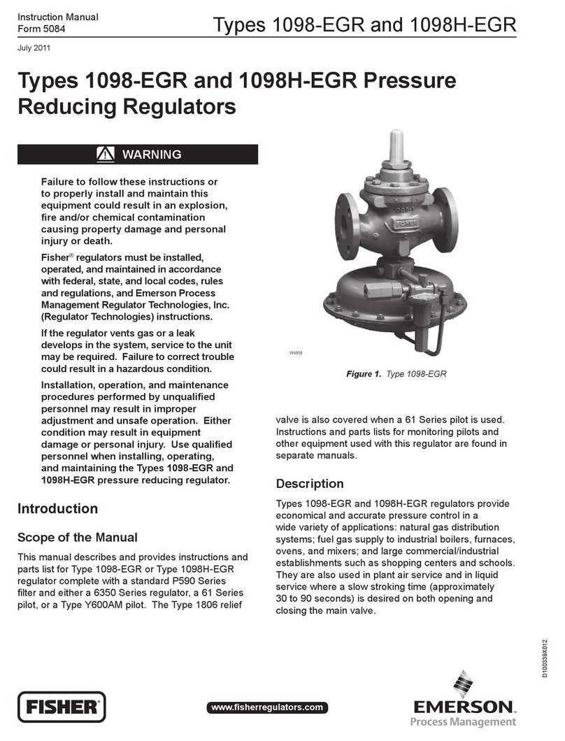Fisher 1098H-EGR instruction manual Fisher 1098H-EGR instruction manual