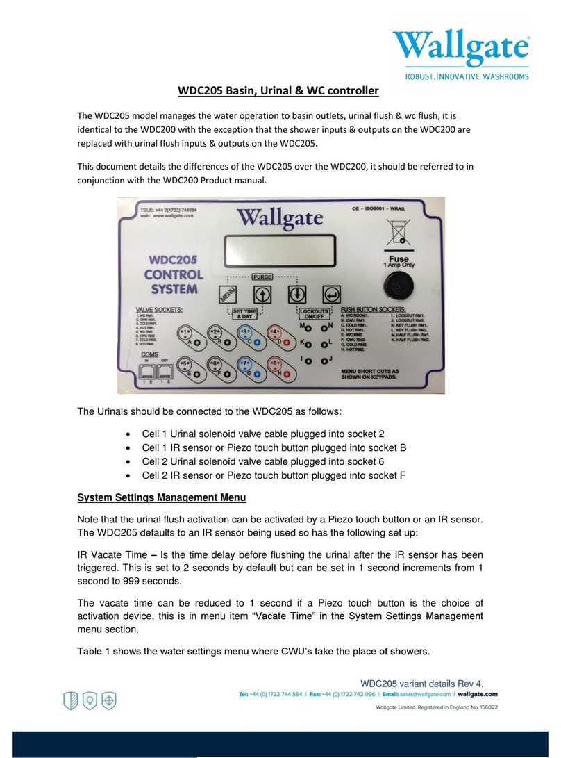 Wallgate WDC205 User manual