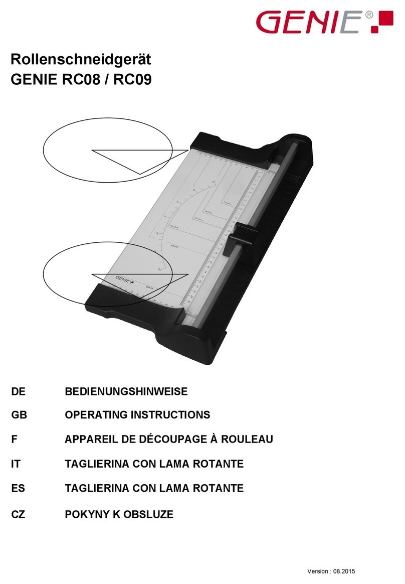 Genie RC08 operating instructions