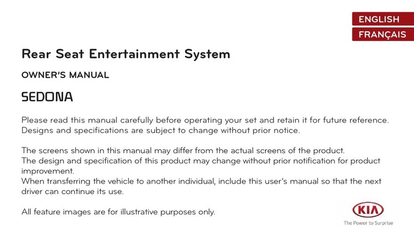 Kia Rear Seat Entertainment System owner's manual