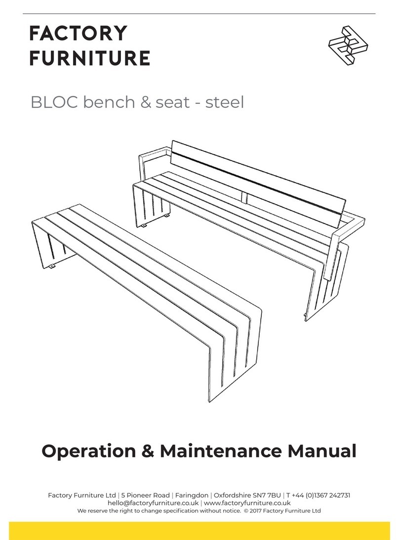 Factoryfurniture BLOC Operation & maintenance manual