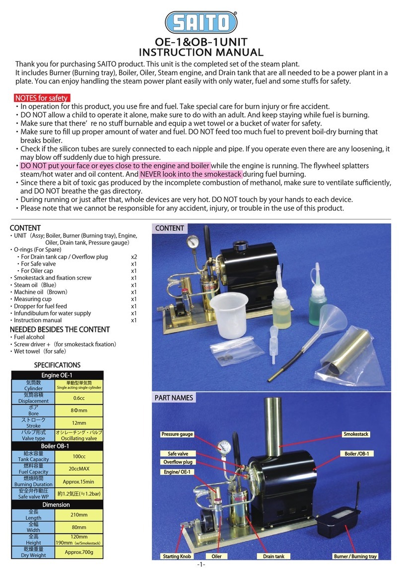 Saito OB-1 User manual