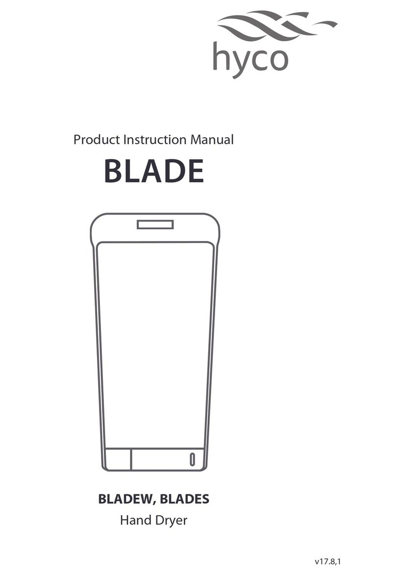 Hyco BLADEW Specification sheet