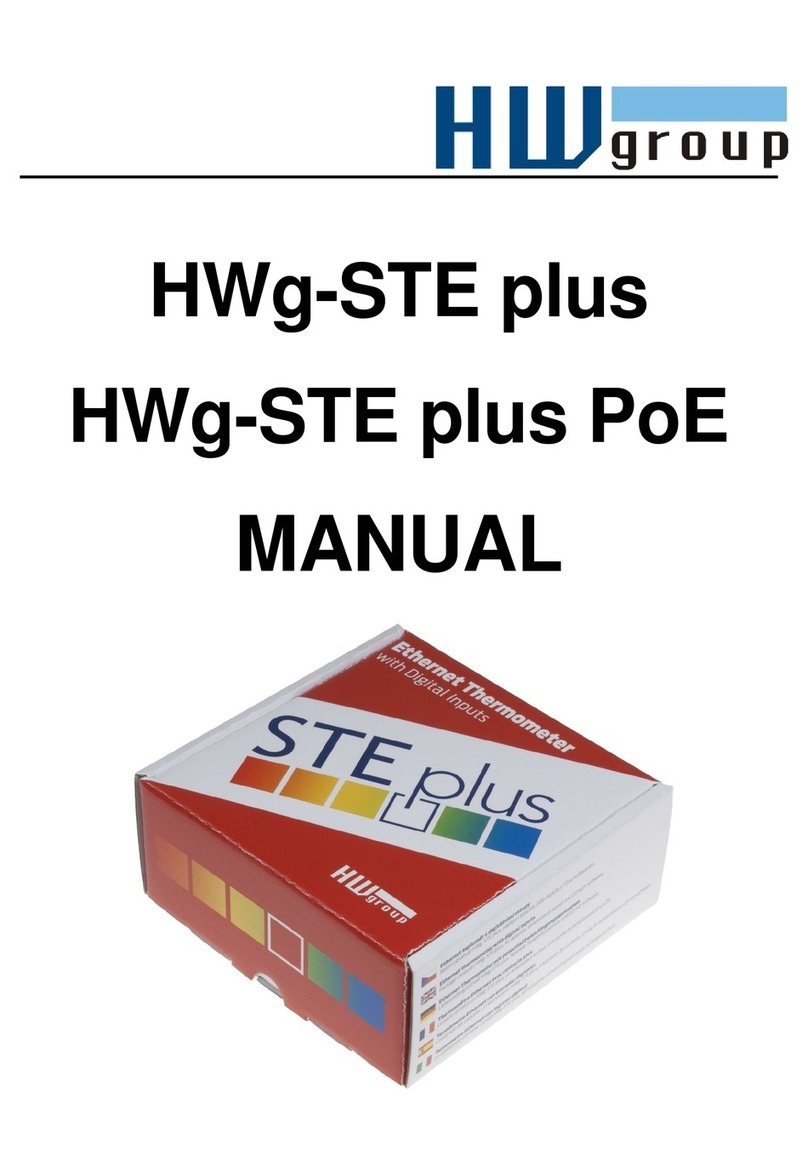 HW Group HWg-STE plus PoE User manual