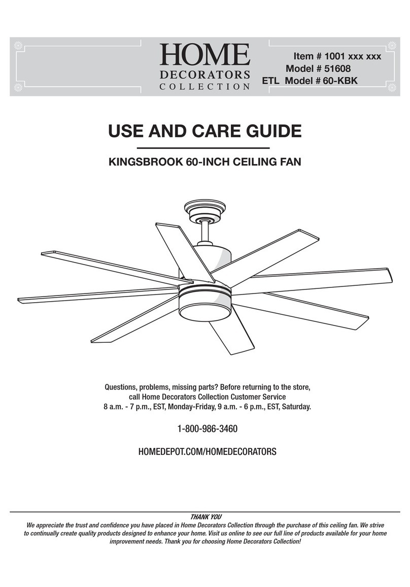 Home Decorators Collection 51608 Use and care guide