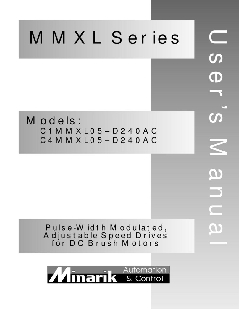 Minarik MMXL Series user manual