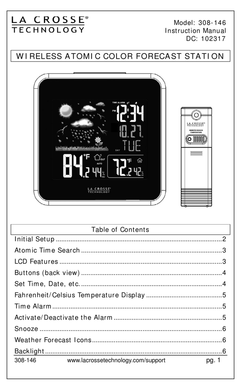 La Crosse Technology 308-146 instruction manual