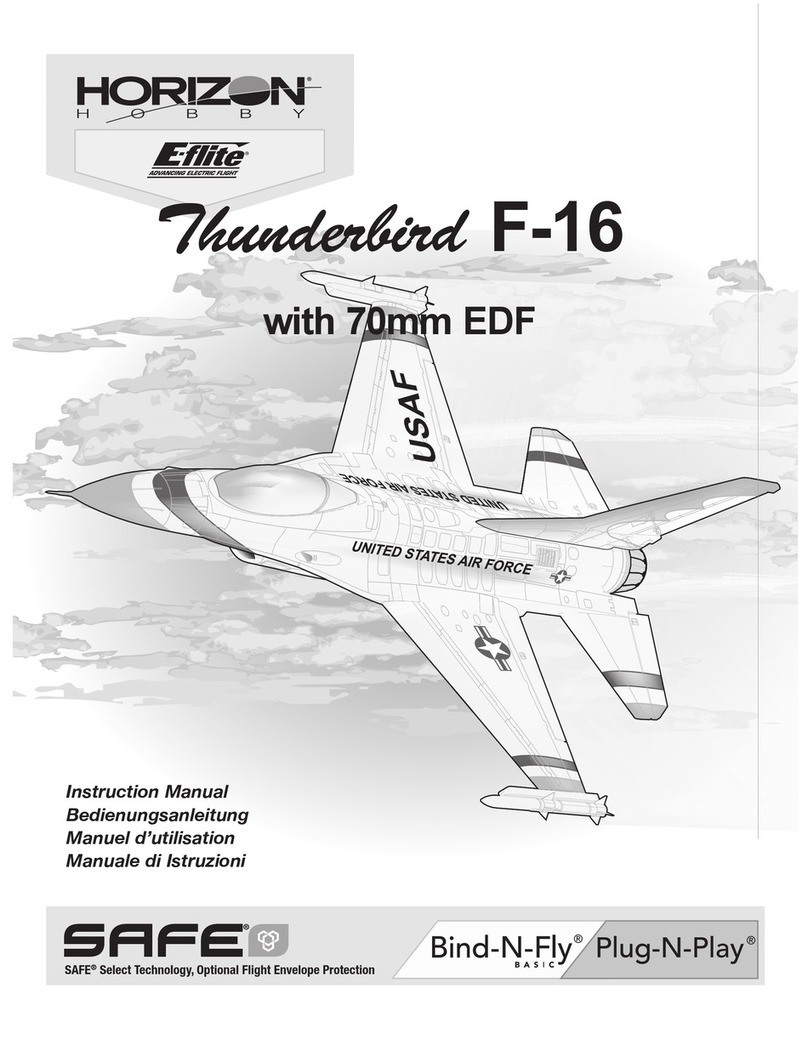 Horizon Hobby Thunderbird F-16 instruction manual
