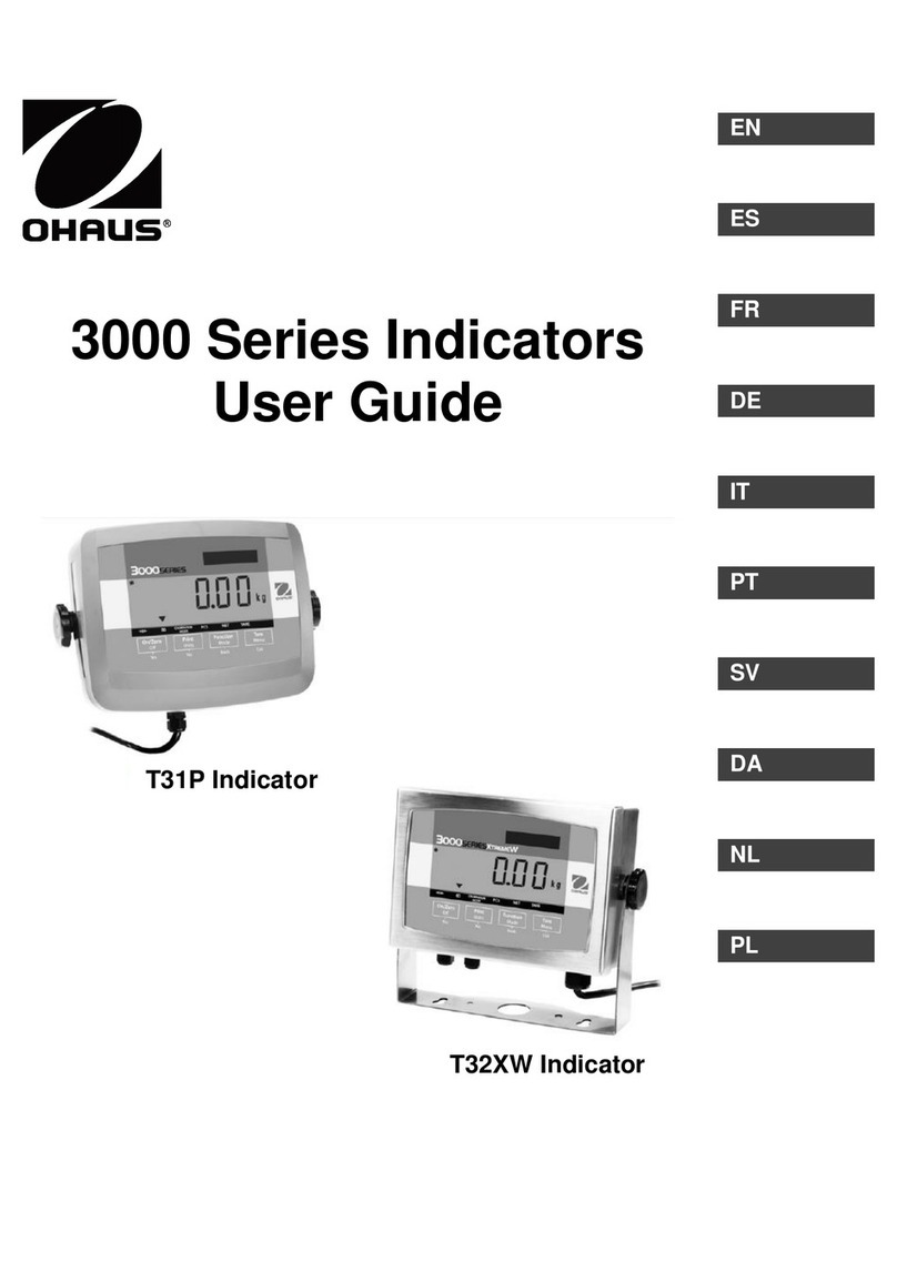 OHAUS Ranger 3000 Series user guide