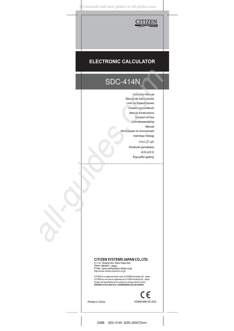 Citizen SDC-414N User manual