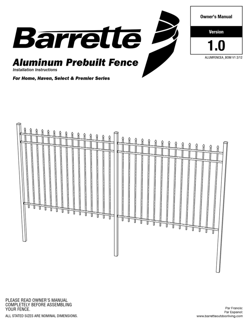 Barrette Haven series installation instructions