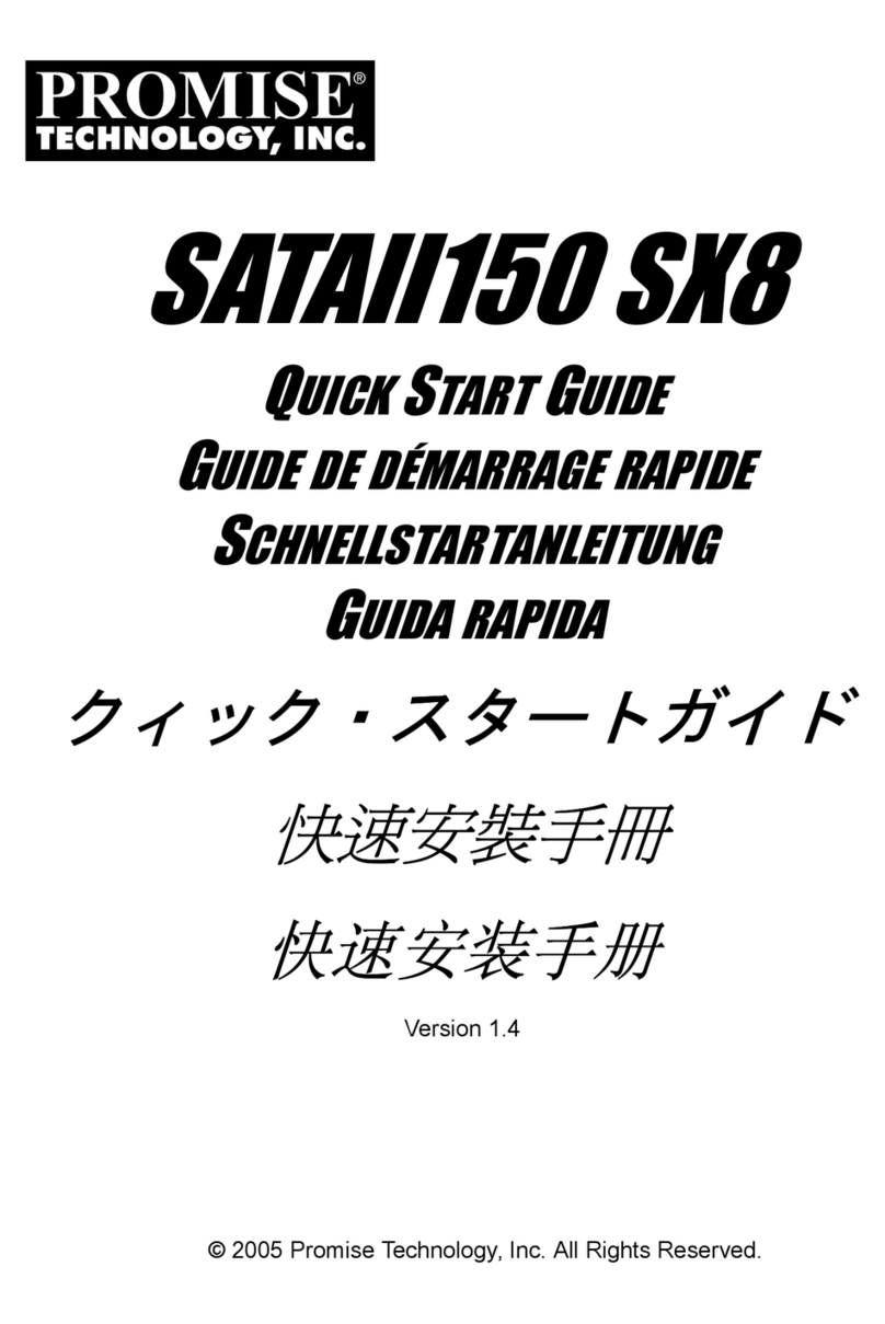 Promise SATAII150 SX8 User manual