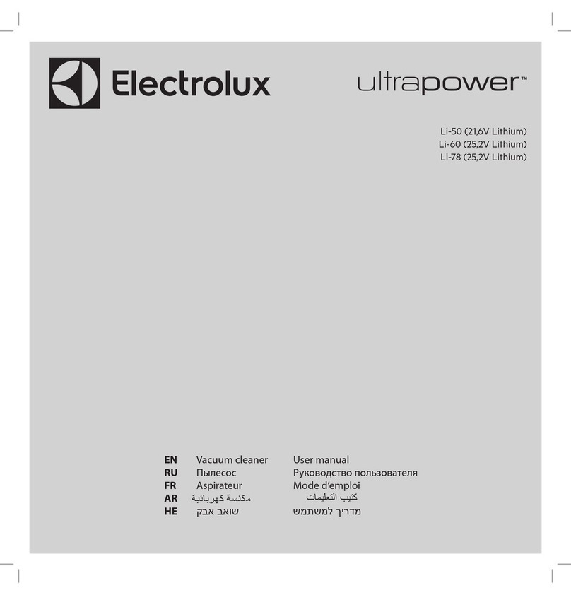 Electrolux ultrapower Li-60 User manual