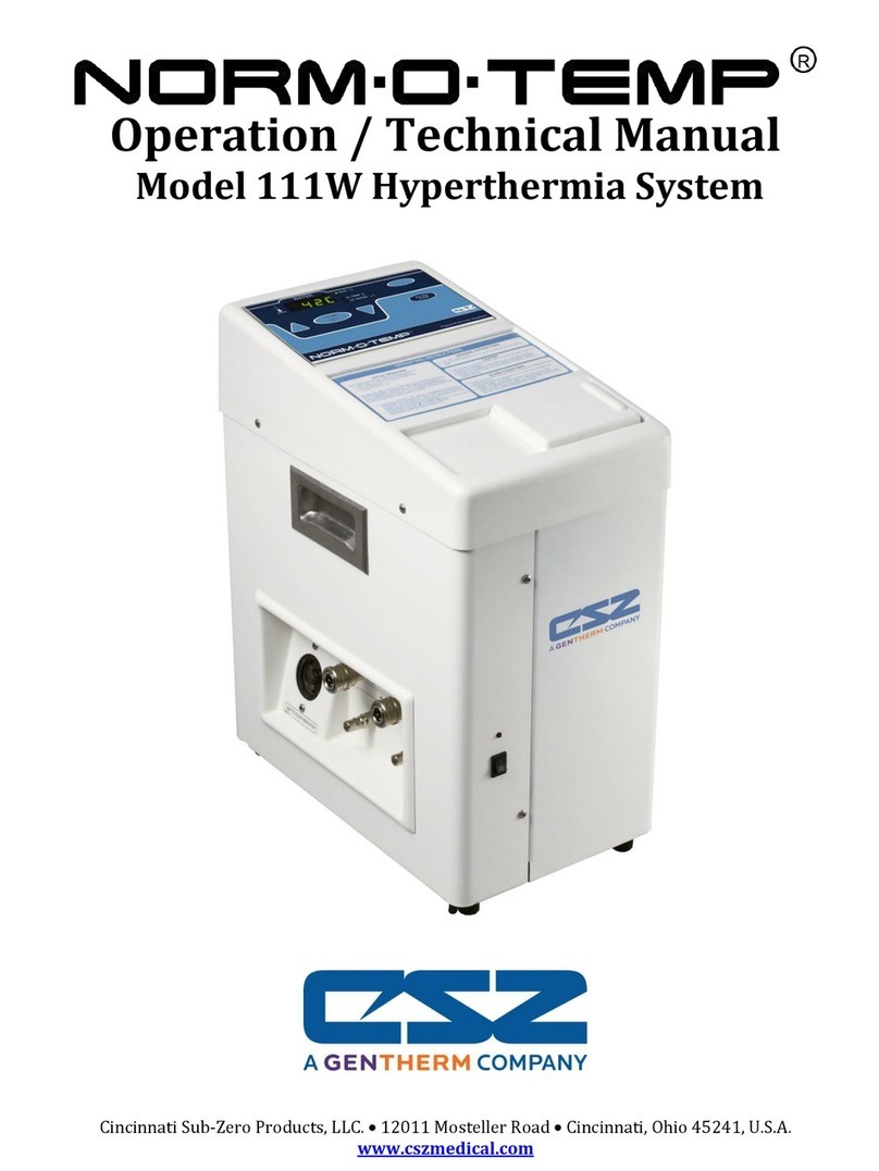 CSZ Norm-O-Temp 111W Operation and technical manual