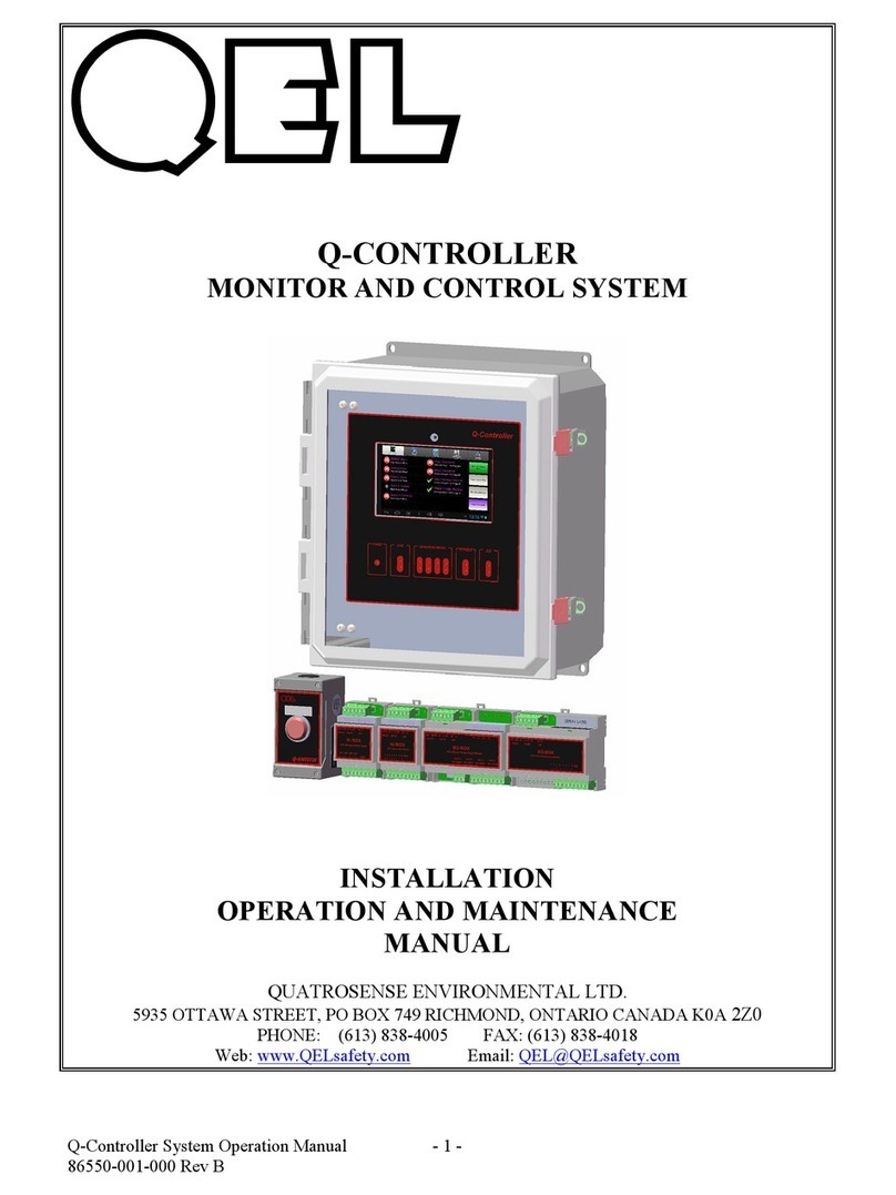 Quatrosense Environmental QEL Installation, operation and maintenance manual Quatrosense Environmental QEL Installation, operation and maintenance manual