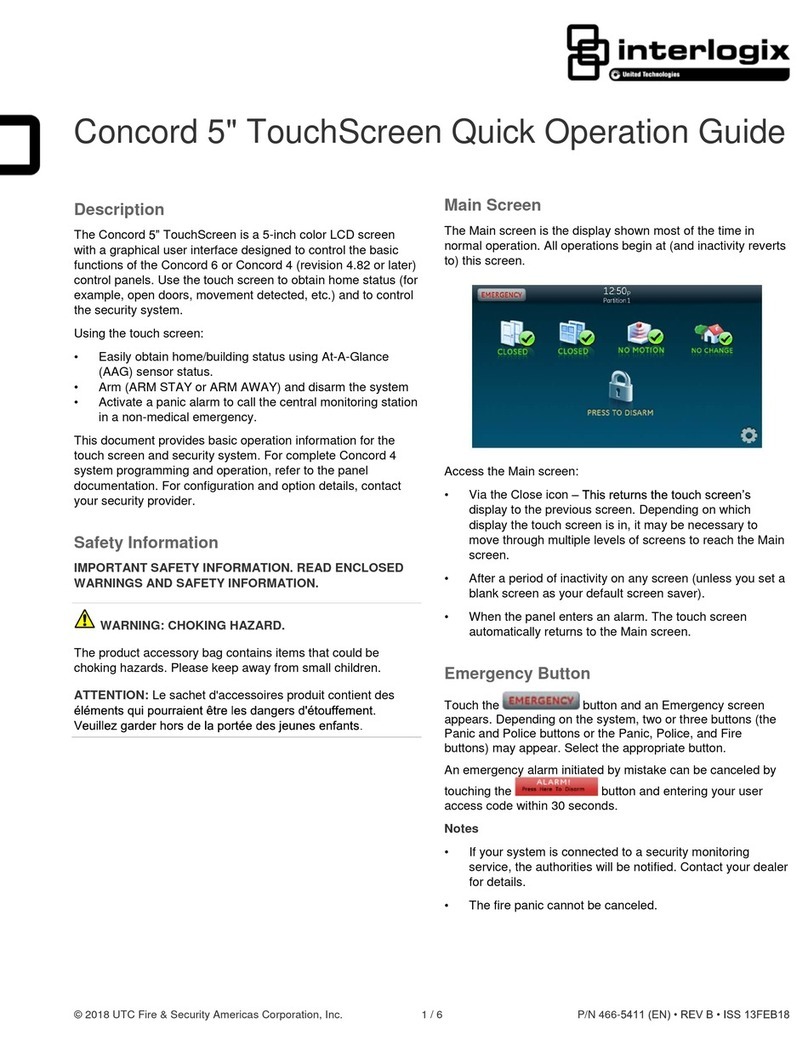Interlogix Concord Quick operation guide