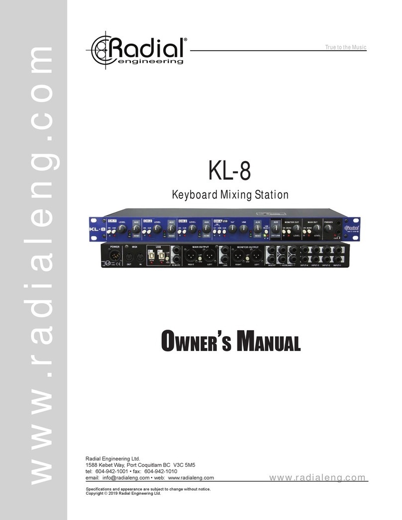 Radial Engineering KL-8 User manual