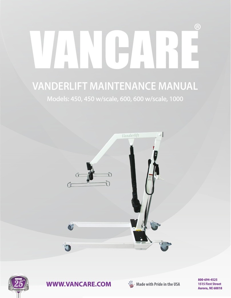 Vancare Vander-Lift 450 Maintenance manual