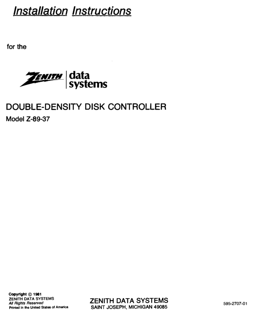 Zenith Data Systems Z-89-37 User manual