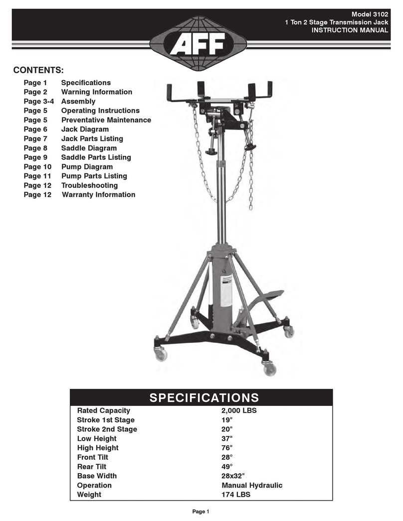 AFF 3102 User manual