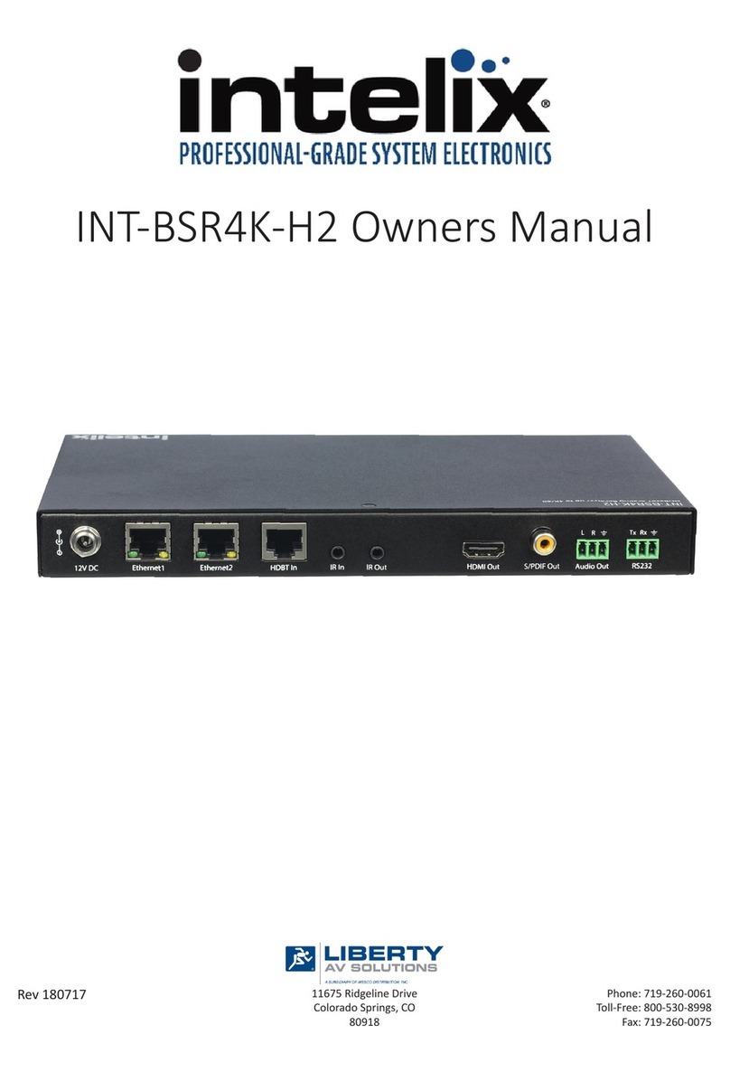 Intelix INT-BSR4K-H2 User manual
