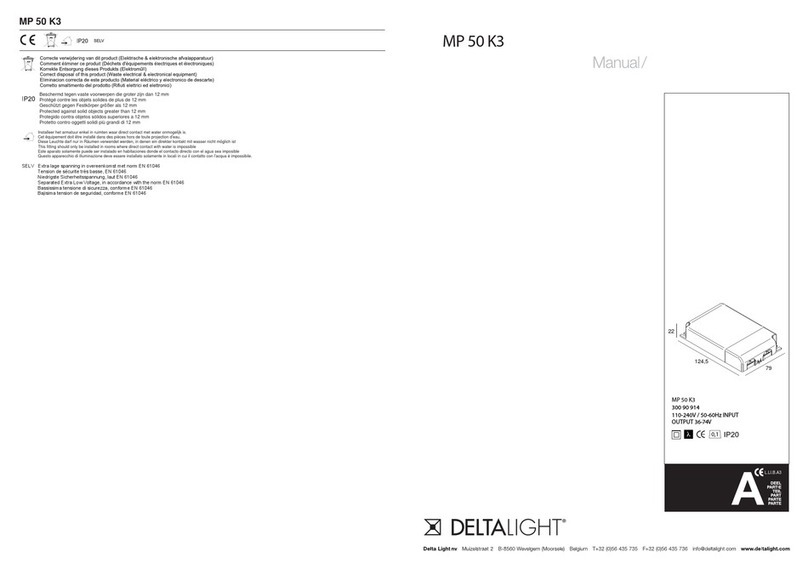 Delta Light MP 50 K3 manual