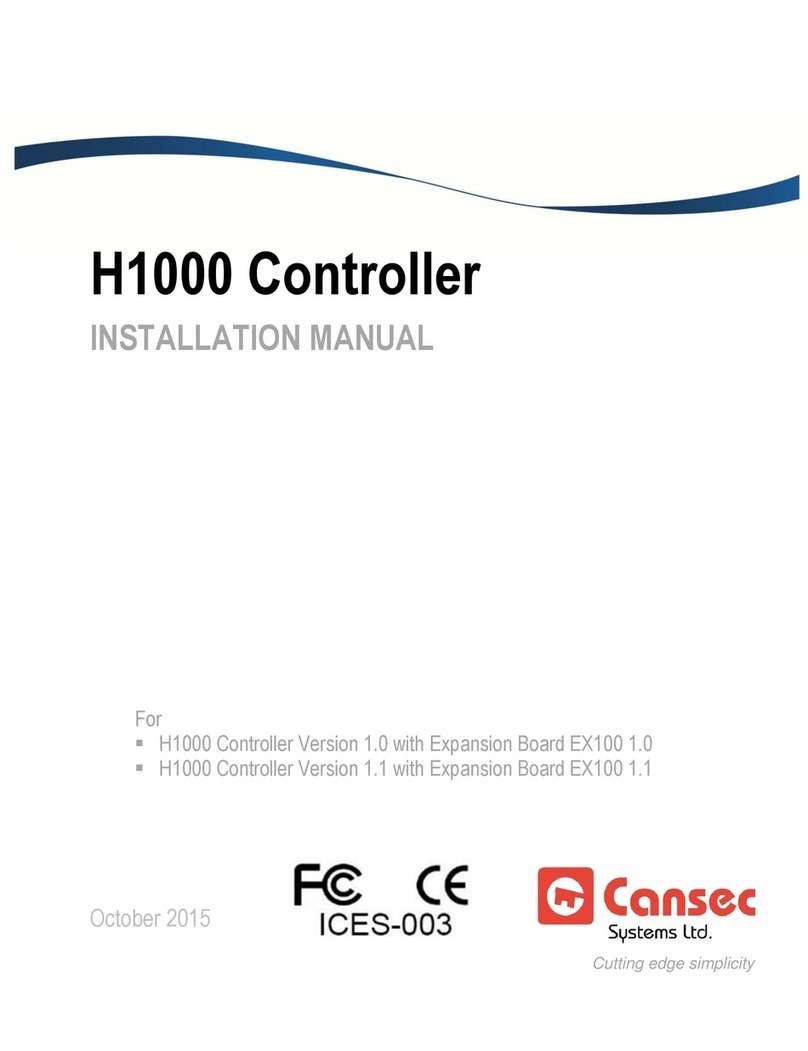 Cansec H1000 Installation manual and instructions for use
