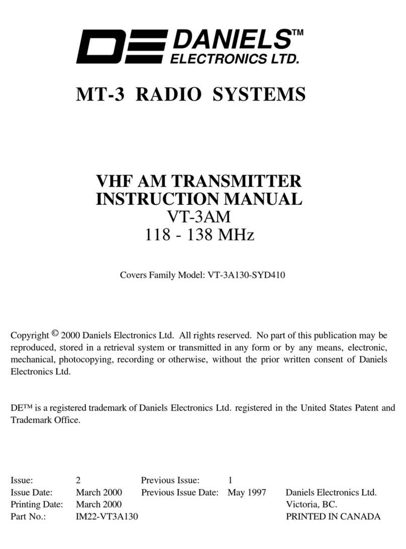 Daniels Electronics Ltd. VT-3AM User manual