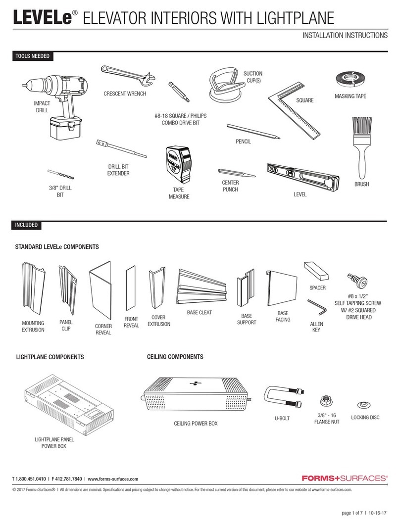 Forms + Surfaces levele installation instructions