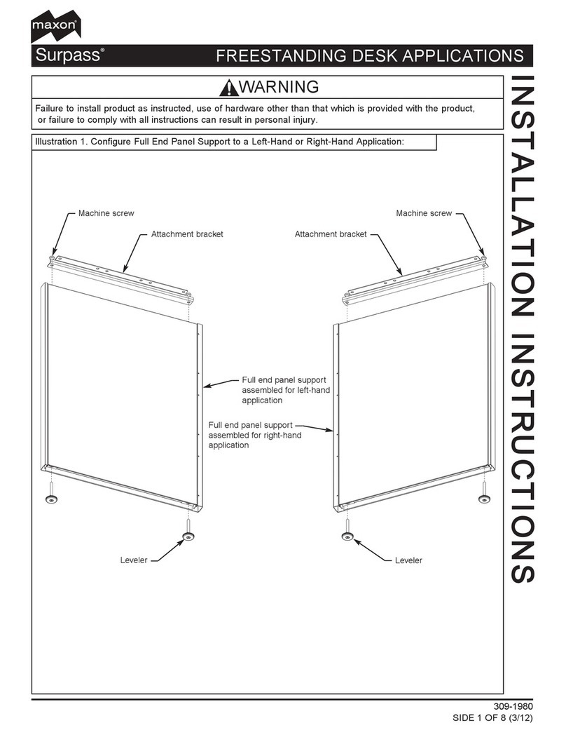 Maxon Surpass installation instructions